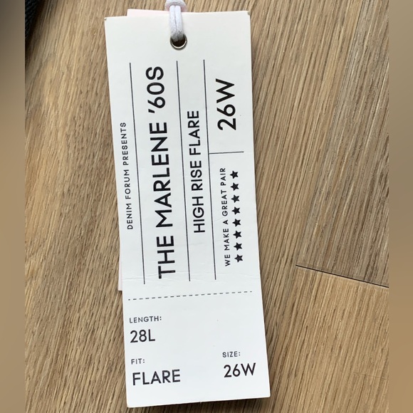 Denim Forum The Marlene '60s High Rise Flare - Picture 12 of 12